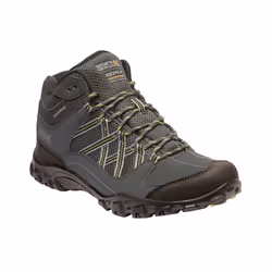 Regatta Mens Edgepoint Mid Waterproof Hiking Shoes - 7 UK, Briar/Lime Punch
