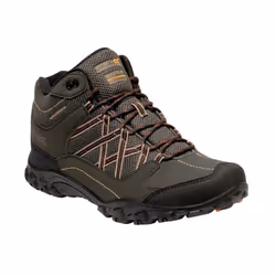 Regatta Mens Edgepoint Mid Waterproof Hiking Shoes - 9.5 UK, Bayleaf/Burnt Umber