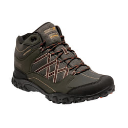 Regatta Mens Edgepoint Mid Waterproof Hiking Shoes - 9.5 UK, Bayleaf/Burnt Umber
