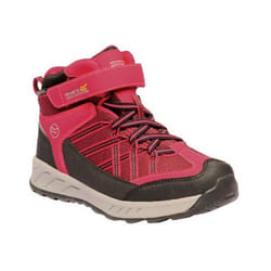Regatta Kids Samaris V Mid Walking Boots - 11 UK Child, Dark Cerise/Neon Pink