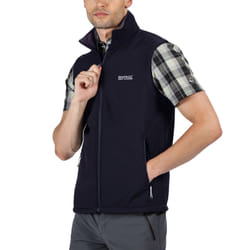 Regatta Mens Bradwell III Softshell Outdoor Walking Wind Resistant Gilet - S, Navy
