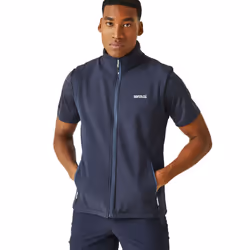 Regatta Mens Bradwell III Softshell Outdoor Walking Wind Resistant Gilet - XL, Navy