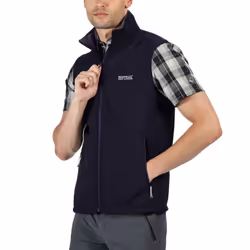 Regatta Mens Bradwell III Softshell Outdoor Walking Wind Resistant Gilet - 2XL, Navy