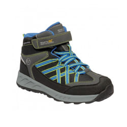 Regatta Kids Samaris V Mid Walking Boots - 11 UK Child, Briar/Fluorescent Blue
