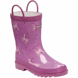 Regatta Great Outdoors Childrens/Kids Minnow Patterned Wellington Boots - 1 UK Junior, Unicorn/Red Ochre