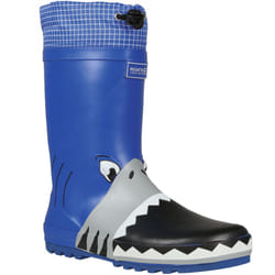Regatta Kids Mudplay Animal Outdoor Walking Wellington Boots Rain Boots Wellies - 5K UK, Shark