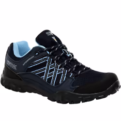 Regatta Womens Edgepoint III Waterproof Outdoor Walking Hiking Shoes - 3 UK, Black/Blue