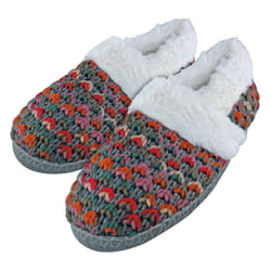 Ladies Cute Fluffy Plush Winter Warm Luxury Comfort Knitted Slippers - 6 UK, Brown