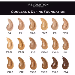 Makeup Revolution Conceal & Define Foundation F4