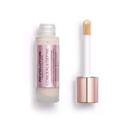 Revolution Beauty  Conceal & Define Foundation  Full Coverage  Long-Lasting Matte Finish  Vegan & Cruelty Free  F1 Fair Skin  ...