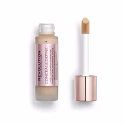 Revolution Beauty  Conceal & Define Foundation  Full Coverage  Long-Lasting Matte Finish  Vegan & Cruelty Free  F9 Medium Ski ...