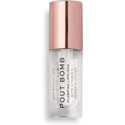 MakeUp Revolution Pout Bomb Plumping Gloss Glaze - Ultimate High Gloss Lip Gloss - For The Perfect Pout - Pack of 1