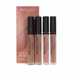 Revolution Beauty My Colour My Way Matte Lip Kit Nude (Hustle, Featured,Wow,Darling)