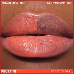 Makeup Revolution, Pout Tint, Lightweight Lip Tint, Buildable Colour, Hydrating Formula with Gloss to Stain Finish, Sweetie Coral, 3ml - Additional view 3