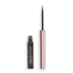 Makeup Revolution, Super Flick Liquid Eyeliner, Highly Pigmented, Black, 2.4ml