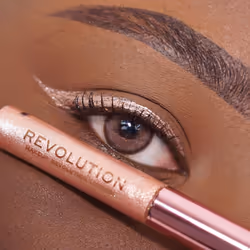 Makeup Revolution, Super Flick Liquid Eyeliner, Highly Pigmented, Rose Gold, 2.4 ml
