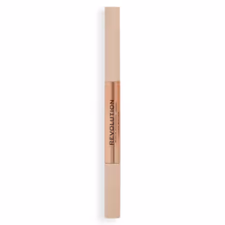 Makeup Revolution, Fluffy Brow Filter Duo, Brow Pencil & Eyebrow Gel, Available in 5 Shades, Dark Brown, 1pc