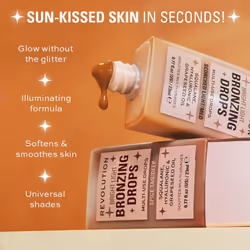 Makeup Revolution, Bright Light Glow Highlighter Drops, Illuminating Finish, Golden Star Dew, 23ml