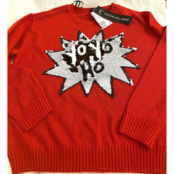 chr H & M Christmas jumper Red for women with ''yo yo yo'' swipe
