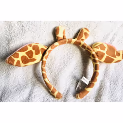 D Madagascar Giraffe Melman's plush headband, Ears - Fancy Dress