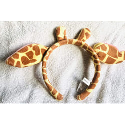 D Madagascar Giraffe Melman's plush headband, Ears - Fancy Dress