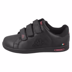 ) Girls Kappa Casual Trainers Deuce - UK 5.5 Child, Black/Hot Pink (Black