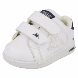) Girls Kappa Casual Trainers Deuce - UK 3 Infant, White/Navy (White