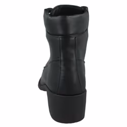 Ladies Spot On Lace Up Ankle Boot - Black, UK 3