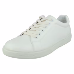 Mens Reflex Lace Up Trainers A2185 - White, UK 11