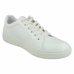 Mens Reflex Lace Up Trainers A2185 - White, UK 11