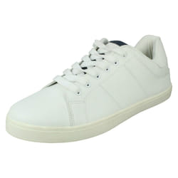 Mens Reflex Lace Up Trainers A2184 - White, UK 11