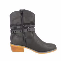Ladies Down To Earth Cowboy Boots F50950 - UK 7, Black