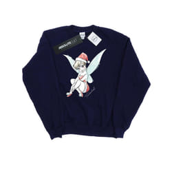 Disney Mens Tinkerbell Christmas Fairy Sweatshirt - XL, Navy Blue