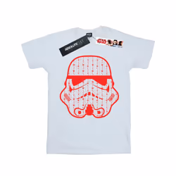 Star Wars Boys Christmas Stormtrooper Helmet T-Shirt - 9-11 Years, White