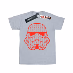 Star Wars Boys Christmas Stormtrooper Helmet T-Shirt - 12-13 Years, Sports Grey
