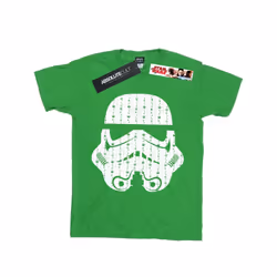 Star Wars Boys Christmas Stormtrooper Helmet T-Shirt - 12-13 Years, Irish Green