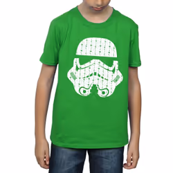 Star Wars Boys Christmas Stormtrooper Helmet T-Shirt - 12-13 Years, Irish Green