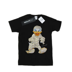 Disney Mens Mummy Donald Duck T-Shirt - S, Black