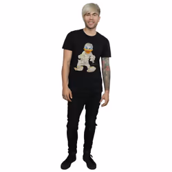 Disney Mens Mummy Donald Duck T-Shirt - S, Black