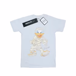 Disney Mens Mummy Donald Duck T-Shirt - XXL, White