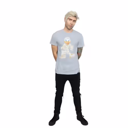 Disney Mens Mummy Donald Duck T-Shirt - S, Sports Grey