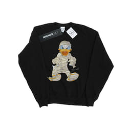 Disney Mens Mummy Donald Duck Sweatshirt - S, Black