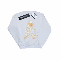 Disney Mens Mummy Donald Duck Sweatshirt - L, White