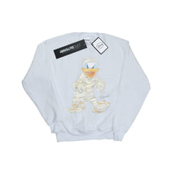 Disney Mens Mummy Donald Duck Sweatshirt - XXL, White