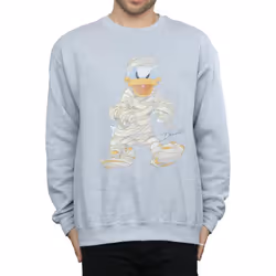 Disney Mens Mummy Donald Duck Sweatshirt - S, Sports Grey