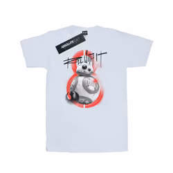 Star Wars Mens The Last Jedi BB-8 Roll With It T-Shirt - M, White