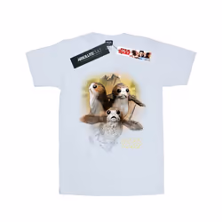 Star Wars: The Last Jedi Womens/Ladies Porg Brushed Cotton Boyfriend T-Shirt - L, White