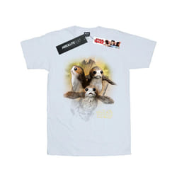 Star Wars: The Last Jedi Womens/Ladies Porg Brushed Cotton Boyfriend T-Shirt - L, White