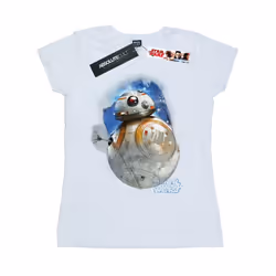 Star Wars: The Last Jedi Womens/Ladies BB-8 Brushed Cotton T-Shirt - M, White