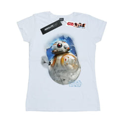 Star Wars: The Last Jedi Womens/Ladies BB-8 Brushed Cotton T-Shirt - L, White